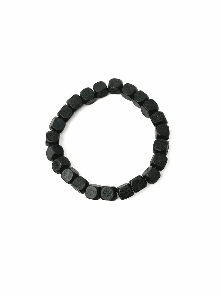 Minimalist plain wooden beads bracelet - Image 1