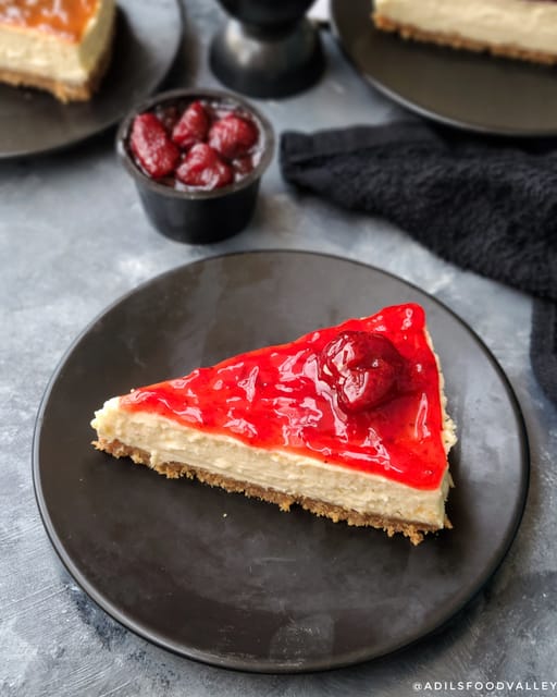 NY Strawberry Cheesecake slice