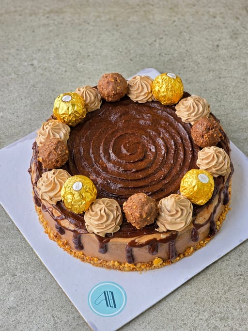Ferrero Hazelnut Chocolate Cake