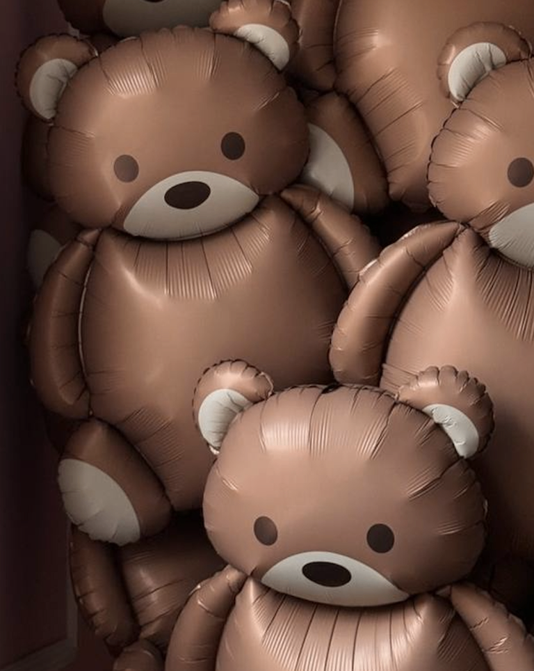 Caramel Teddy Companions - 6 Balloons - Image 1