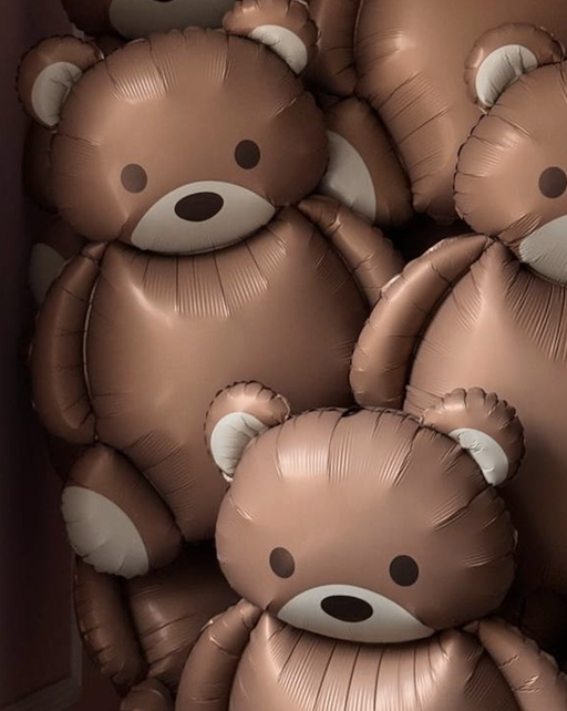 Caramel Teddy Companions - 6 Balloons