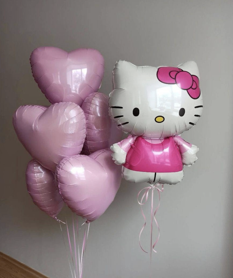 Hello Kitty - 6 Balloon Set - Image 1