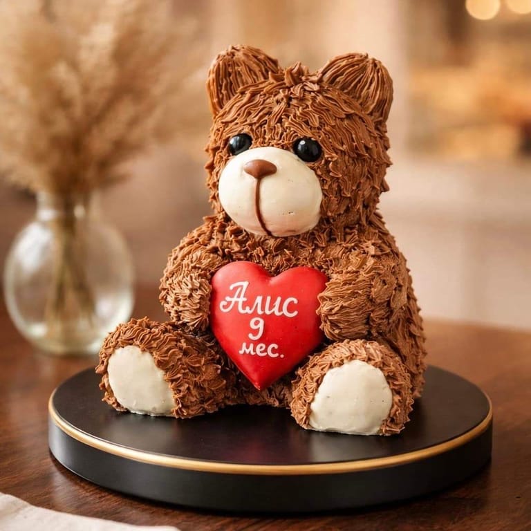 3D Teddy Bear Cake - Image 1