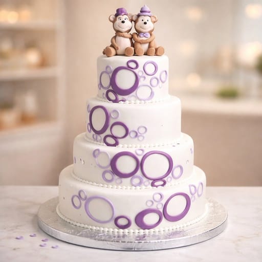 Cute Monkies Wedding Cake