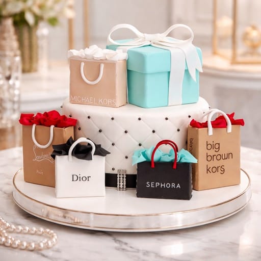 Shopping Bags Cake