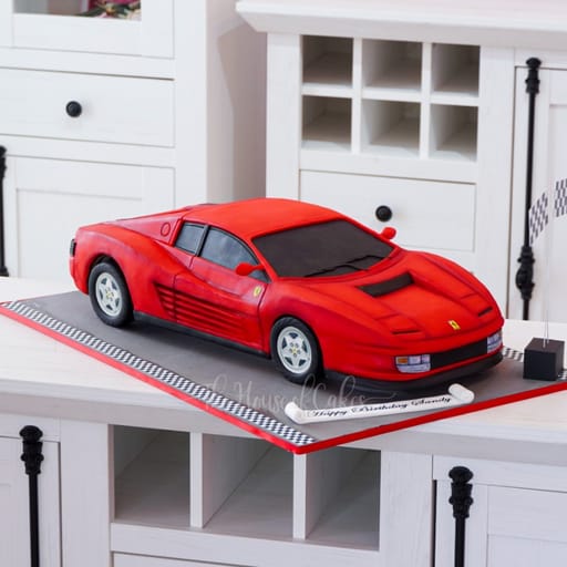 Ferrari Car Cake - Red