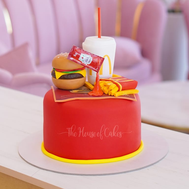McDonald's burger meal cake - Image 1