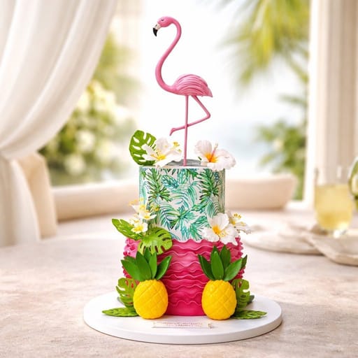 Exquisite Flamingo Cake