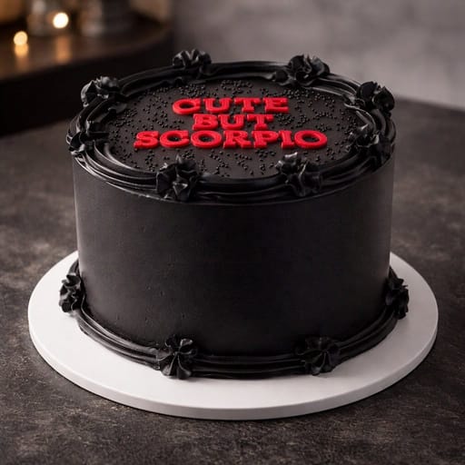 Black Cream Cake