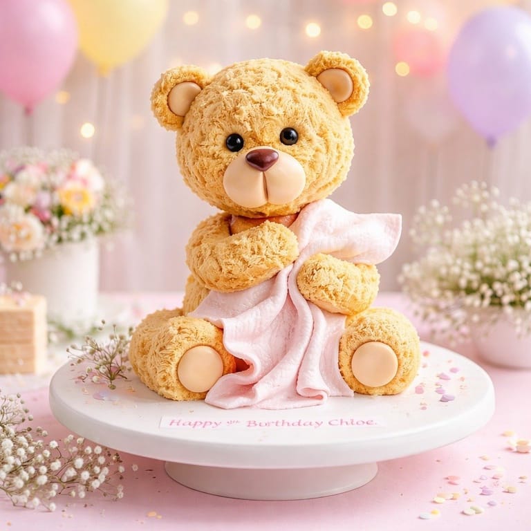 Epic Teddy Bear Shaped Cake - Image 1
