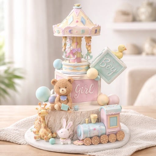 Indulgent Gender Reveal Cake