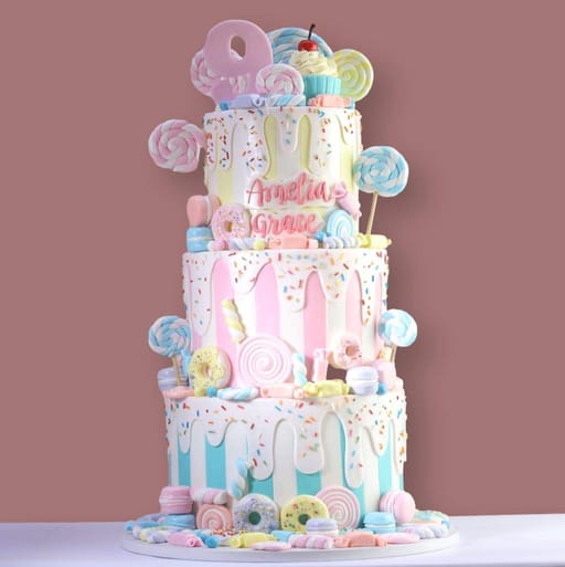 Divine candy land cake