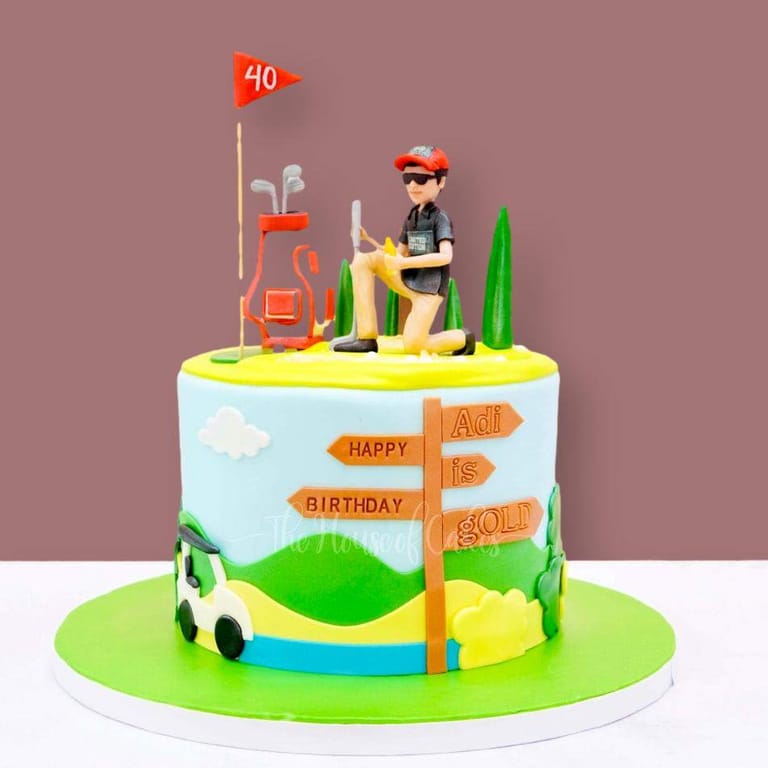 Golfer Cake - Image 1