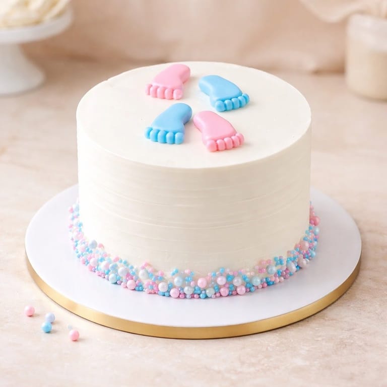 Exquisite gender reveal cake - Image 1