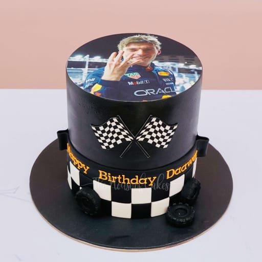 Nascar Racing Theme Cake