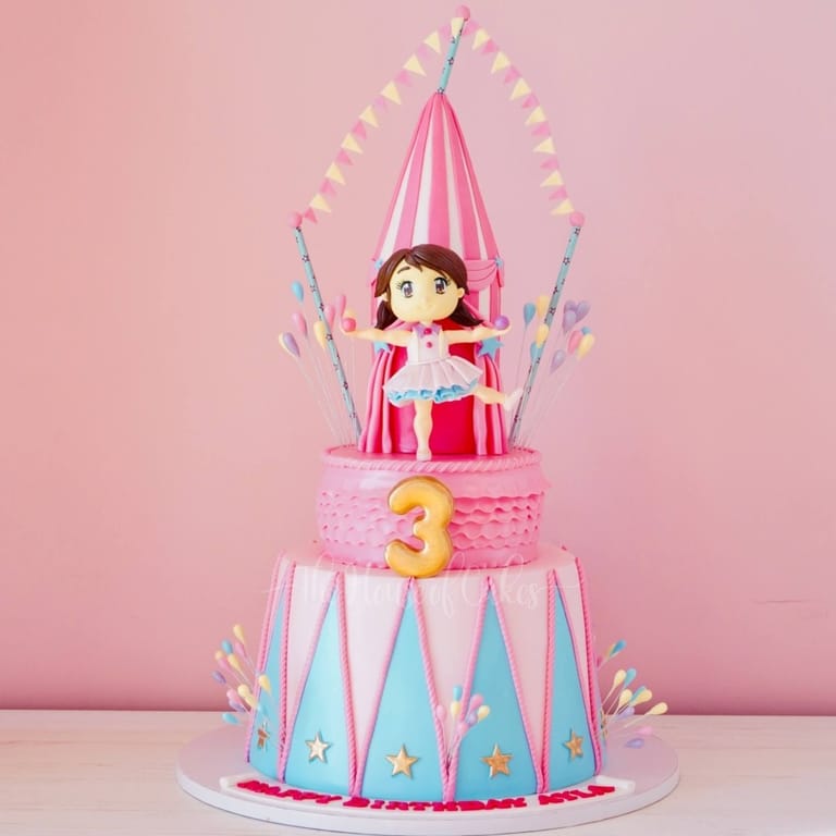 Ballerina's Pink Circus Dream Cake - Image 1