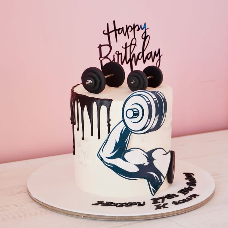 Muscle Madness Weights Lifting Cake - Image 1