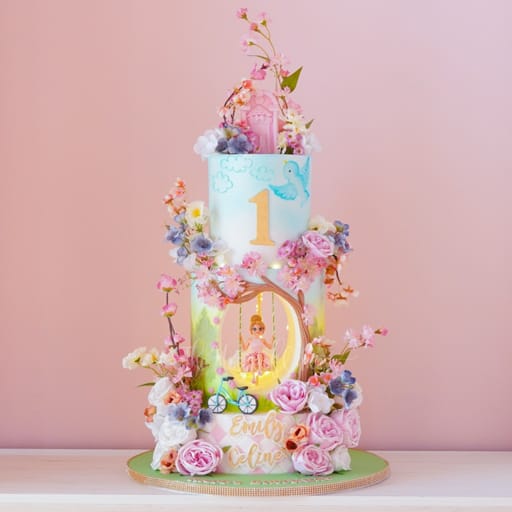 Enchanted Fairy Blossom Cake