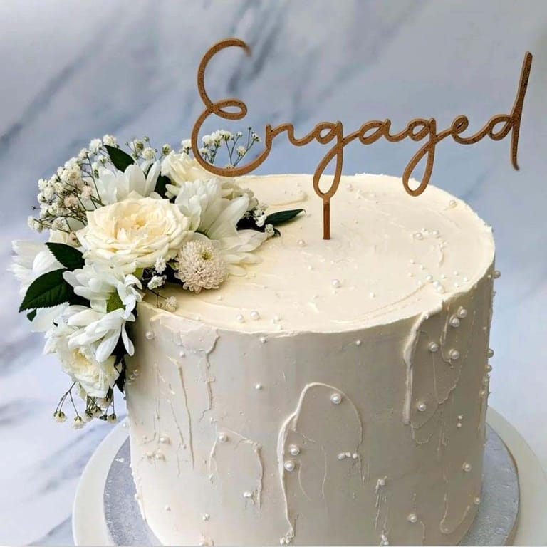 Blissful Engagement Cake - Image 1