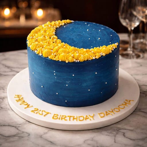 Sky and Moon Ramadan Cake