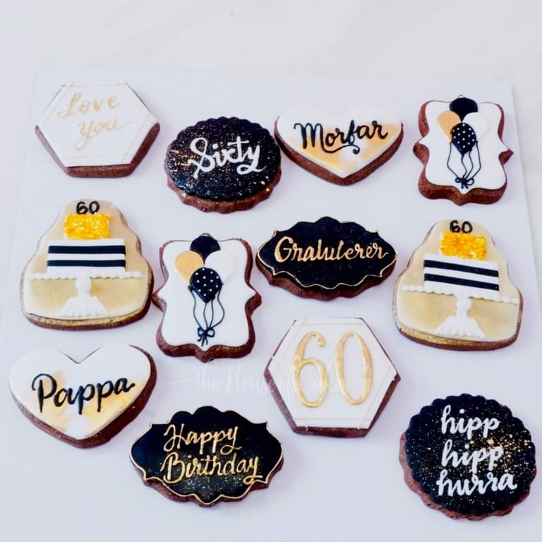 60th birthday cookies - Image 1