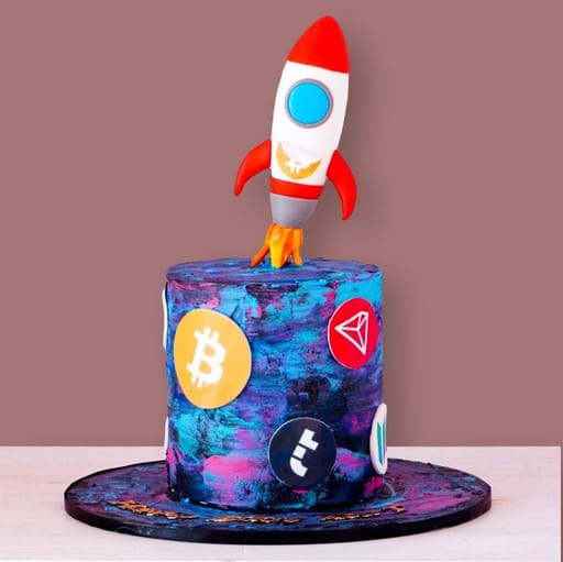 Cryptocurrency and rocket cake
