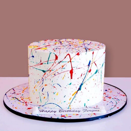 Artist Splatter Cake