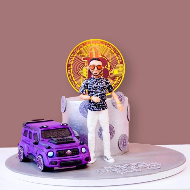 Mercedes Brabus and Bitcoin Cake - Image 1