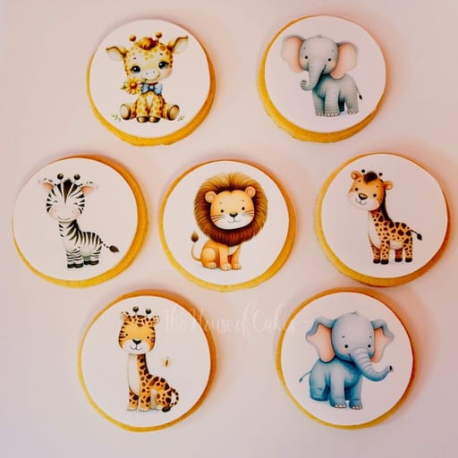 Cute Jungle Animals Cookies