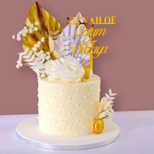 Elegant Nikkah Cake
