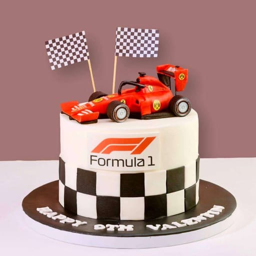 The Grand Prix Ferrari Car Cake