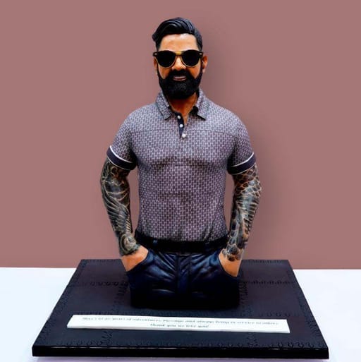 Epic Gentleman Bust Cake
