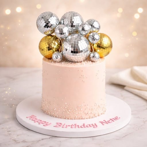 Disco Glam Delight Cake