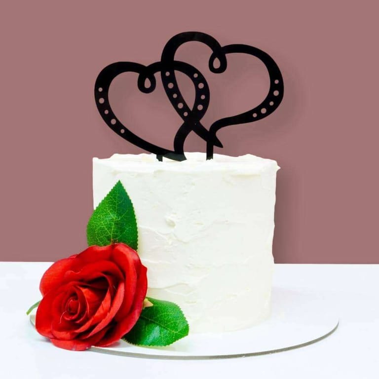 Eternal Hearts Wedding Cake - Image 1