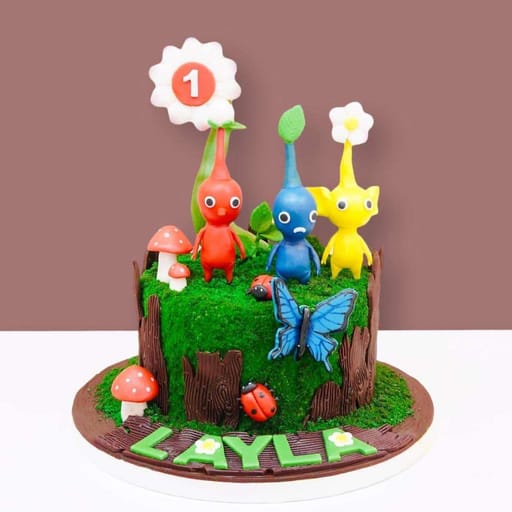 Enchanted Pikmin Adventure Cake