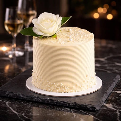 Pure white delight cake