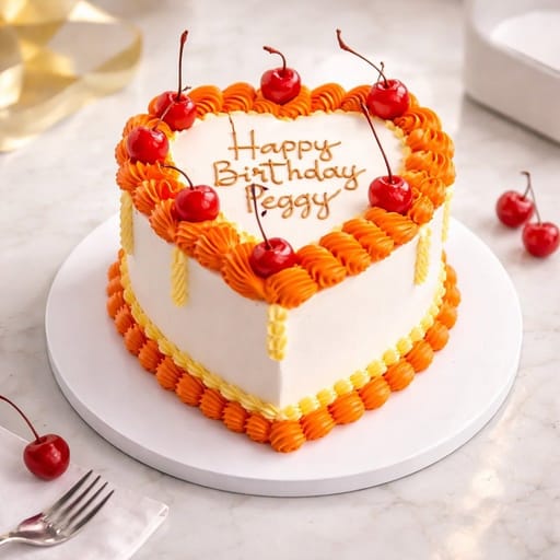 Heart Birthday Cake