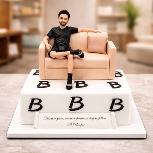 Couch King Celebration Cake