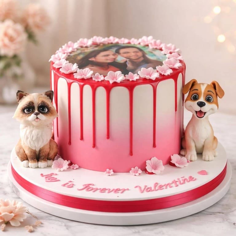 Furry Friends Celebration Cake - Image 1