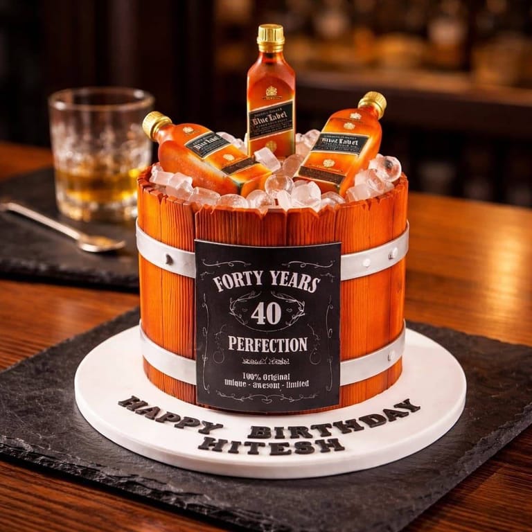 Blue Label Whisky Cake
