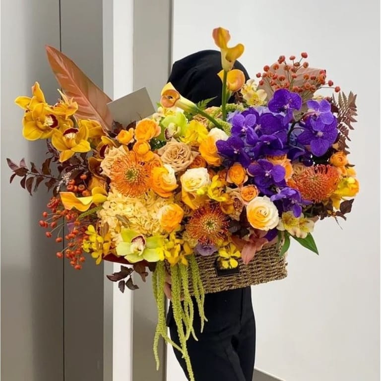 Vibrant Autumn Basket - Image 1