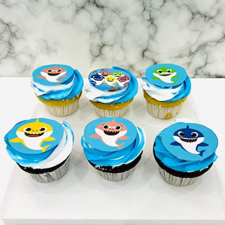 Baby Shark Cupcake 2 - Image 1