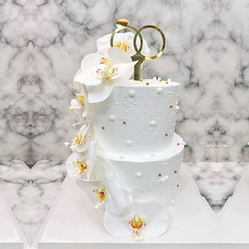 Orchidia  Wedding Cake