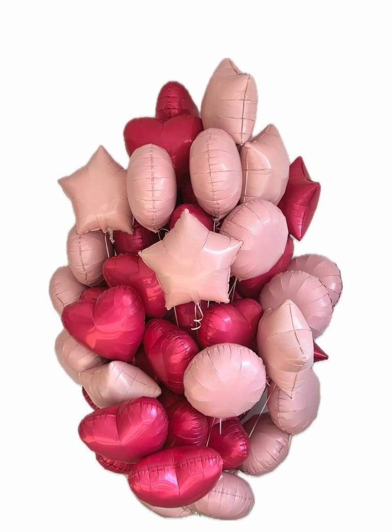 Strawberry balloon bunch - Image 1