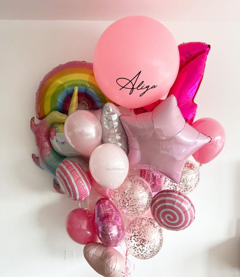Rainbow ballon bunch - Image 1