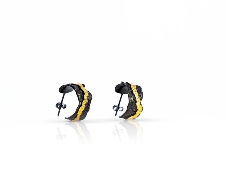 Sigrida Ember Irregular Stud Earrings - Image 2