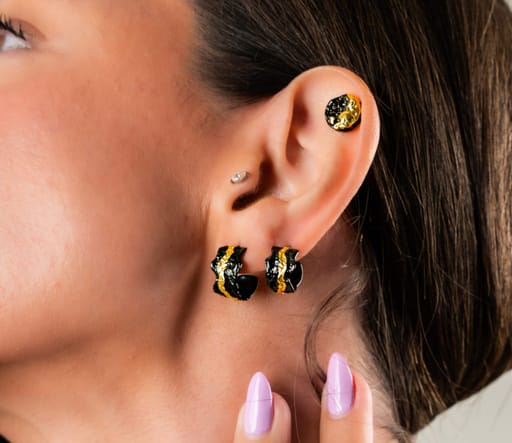 Sigrida Ember Irregular Stud Earrings
