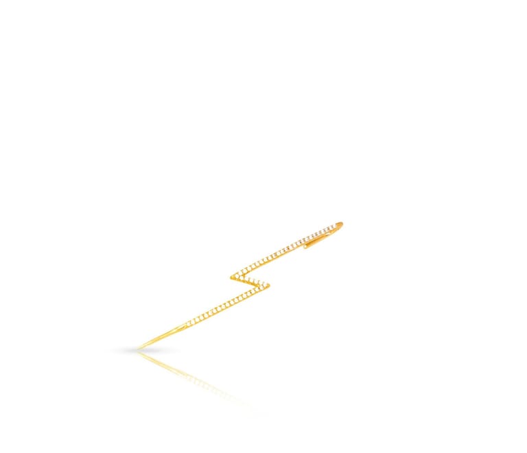 Thora Lightning Bolt Dangle Earrings-G - Image 2