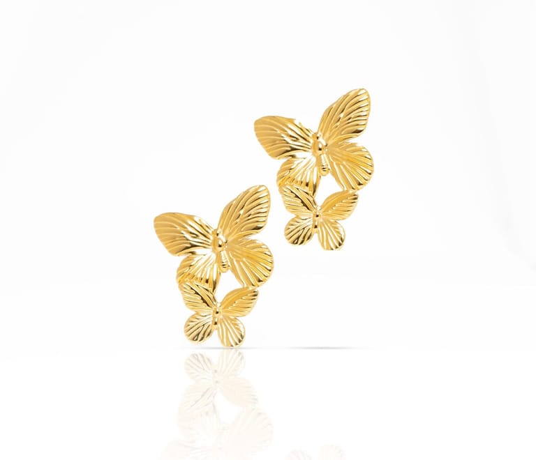 Calista Butterfly Earrings - Image 2