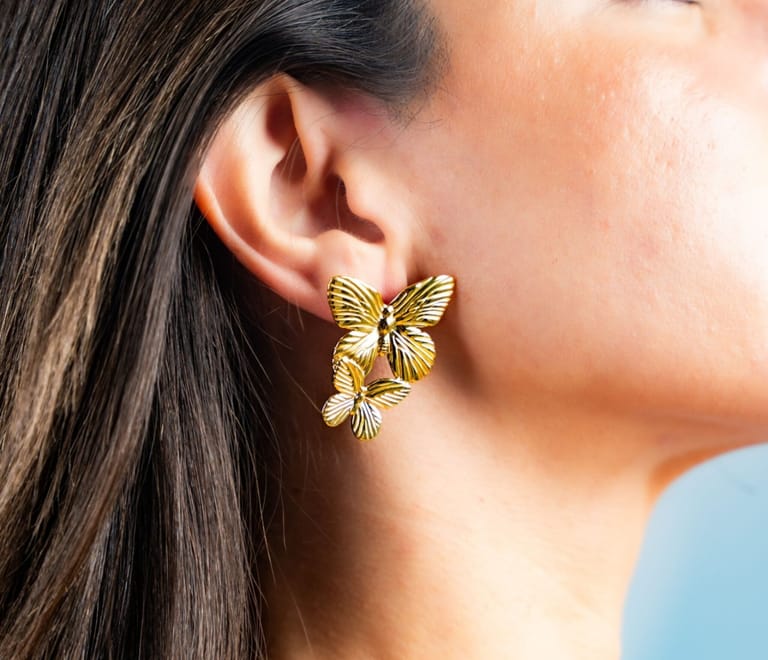 Calista Butterfly Earrings - Image 1